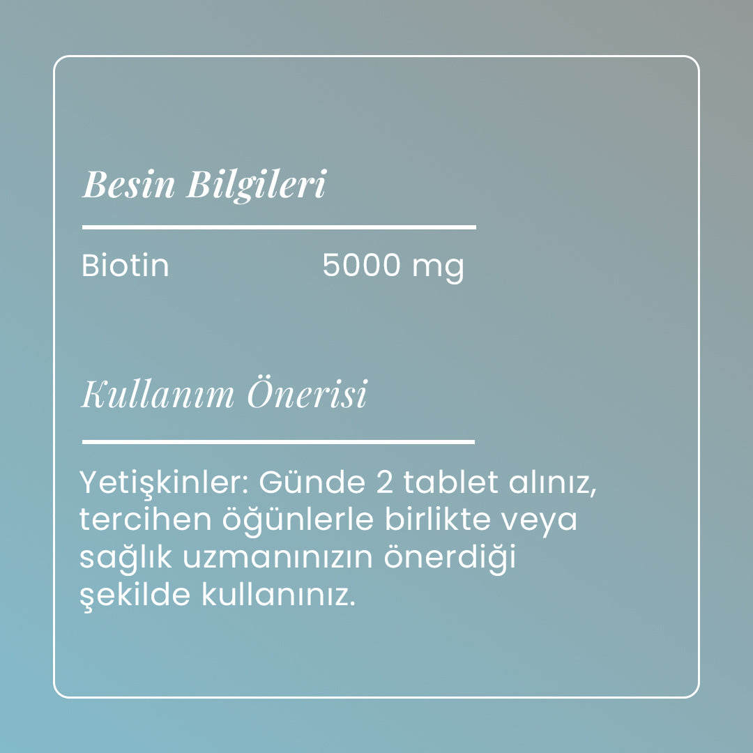 Biotin - 120 Tablet