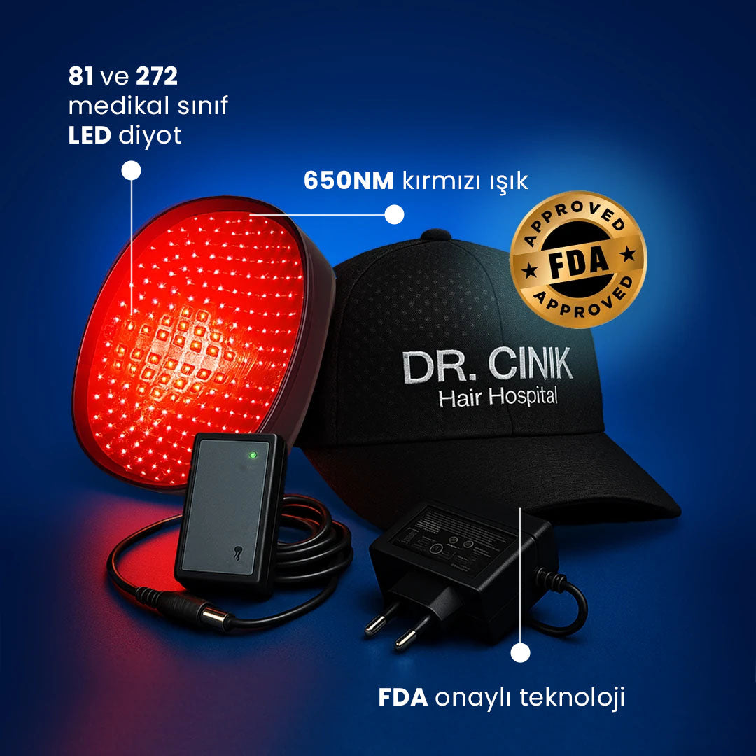 Lazer Şapka (LLLT - Kırmızı Işık Terapisi)