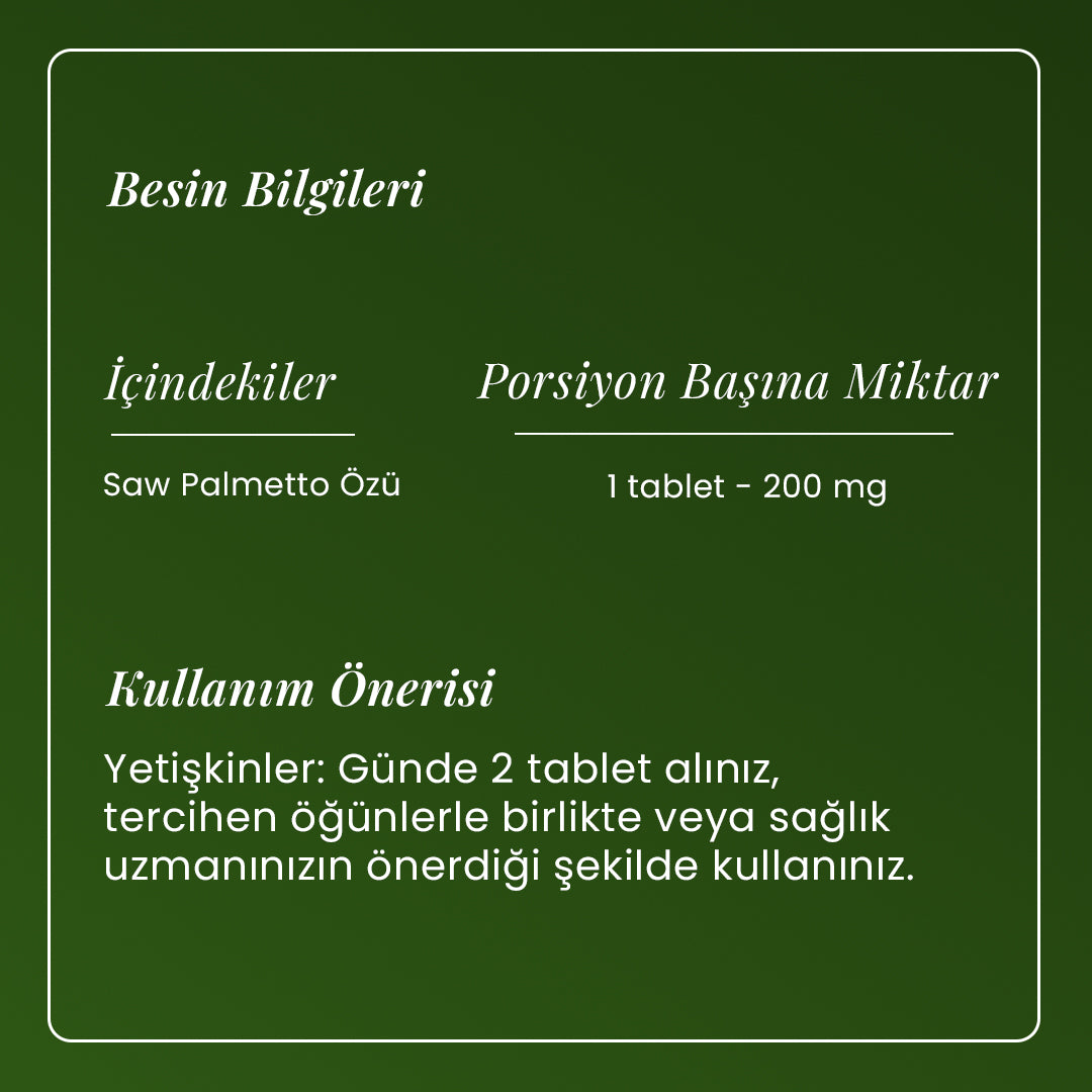 Saw Palmetto - 60 Tablet