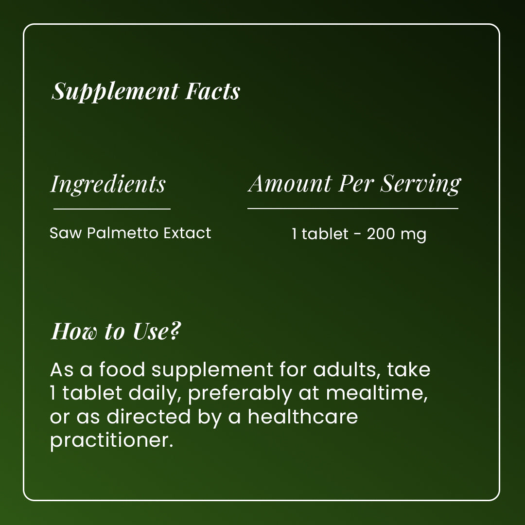 Saw Palmetto Tablets 200 Mg